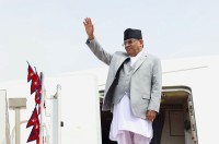 प्रधानमन्त्री प्रचण्ड स्वदेश फिर्ता (फोटो फिचर)
